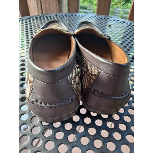 Coach Jacquard Loafers shoes flats Authentic - Picture 3 of 5